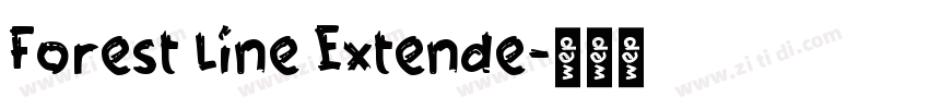 Forest Line Extende字体转换